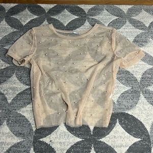 Zara See-Through Top, Size Medium
